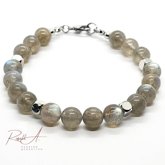 Labradorit Armband Maenner Labradorite bracelet homme